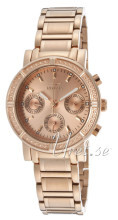 Invicta Wildflower Rosa guldfarvet/Rosaguldtonet stål Ø33 mm Invicta Wildflower Rosa guldfarvet/Rosaguldtonet stål Ø33 mm