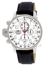 Invicta Force Lefty Sølvfarvet/Tekstil Ø46 mm Invicta Force Lefty Sølvfarvet/Tekstil Ø46 mm