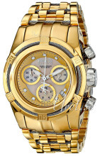 Invicta Bolt Guldfarvet/Gul guldtonet stål Ø39 mm Invicta Bolt Guldfarvet/Gul guldtonet stål Ø39 mm