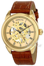 Invicta Specialty Guldfarvet/Læder Ø42 mm Invicta Specialty Guldfarvet/Læder Ø42 mm