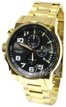 Invicta Grå/Gul guldtonet stål Ø46 mm Invicta Grå/Gul guldtonet stål Ø46 mm