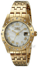 Invicta Angel Hvid/Gul guldtonet stål Ø36 mm Invicta Angel Hvid/Gul guldtonet stål Ø36 mm