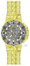 Invicta Jason Taylor Sølvfarvet/Gul guldtonet stål Ø50 mm Invicta Jason Taylor Sølvfarvet/Gul guldtonet stål Ø50 mm
