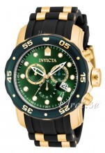 Invicta Russian Diver Sort/Gul guldtonet stål Ø48 mm Invicta Russian Diver Sort/Gul guldtonet stål Ø48 mm