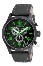 Invicta I-Force Sort/Læder Ø48 mm Invicta I-Force Sort/Læder Ø48 mm