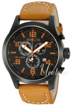Invicta I-Force Sort/Læder Ø48 mm Invicta I-Force Sort/Læder Ø48 mm