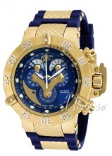 Invicta Subaqua Blå/Gul guldtonet stål Ø50 mm Invicta Subaqua Blå/Gul guldtonet stål Ø50 mm