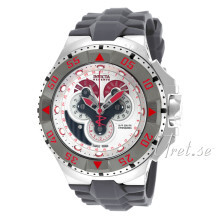 Invicta Excursion Sølvfarvet/Gummi Ø50 mm Invicta Excursion Sølvfarvet/Gummi Ø50 mm