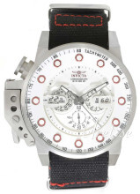 Invicta I-Force Sølvfarvet/Tekstil Ø50 mm Invicta I-Force Sølvfarvet/Tekstil Ø50 mm