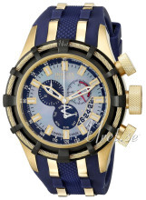 Invicta Bolt Hvid/Gul guldtonet stål Ø50 mm Invicta Bolt Hvid/Gul guldtonet stål Ø50 mm
