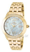 Invicta Angel Hvid/Gul guldtonet stål Ø40 mm Invicta Angel Hvid/Gul guldtonet stål Ø40 mm