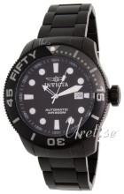 Invicta Sort/Titanium Ø50 mm Invicta Sort/Titanium Ø50 mm