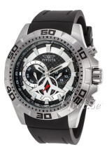 Invicta Aviator Sort/Gummi Ø51 mm Invicta Aviator Sort/Gummi Ø51 mm