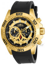 Invicta Aviator Sort/Gummi Ø48 mm Invicta Aviator Sort/Gummi Ø48 mm
