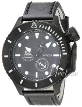 Invicta Russian Diver Sort/Læder Ø48 mm Invicta Russian Diver Sort/Læder Ø48 mm