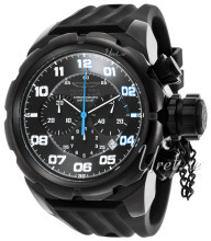 Invicta Russian Diver Sort/Gummi Ø53 mm Invicta Russian Diver Sort/Gummi Ø53 mm