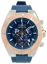 Invicta Aviator Blå/Gummi Ø49 mm Invicta Aviator Blå/Gummi Ø49 mm