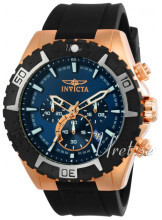 Invicta Aviator Blå/Gummi Ø49 mm Invicta Aviator Blå/Gummi Ø49 mm