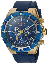 Invicta Aviator Blå/Gummi Ø50 mm Invicta Aviator Blå/Gummi Ø50 mm