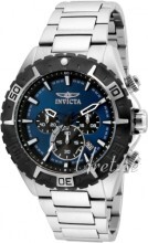 Invicta Aviator Blå/Stål Ø49 mm Invicta Aviator Blå/Stål Ø49 mm