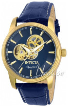 Invicta Blå/Læder Ø44 mm Invicta Blå/Læder Ø44 mm