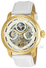 Invicta Hvid/Læder Ø47 mm Invicta Hvid/Læder Ø47 mm