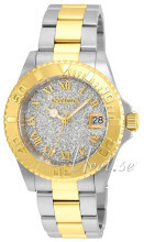 Invicta Angel Sølvfarvet/Gul guldtonet stål Ø40 mm Invicta Angel Sølvfarvet/Gul guldtonet stål Ø40 mm
