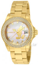 Invicta Sølvfarvet/Gul guldtonet stål Ø40 mm Invicta Sølvfarvet/Gul guldtonet stål Ø40 mm
