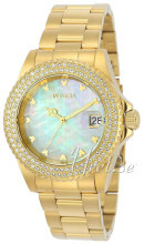 Invicta Hvid/Gul guldtonet stål Ø40 mm Invicta Hvid/Gul guldtonet stål Ø40 mm