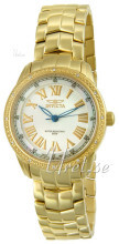 Invicta Wildflower Hvid/Gul guldtonet stål Ø32 mm Invicta Wildflower Hvid/Gul guldtonet stål Ø32 mm