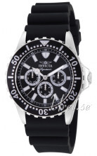 Invicta Signature II Sort/Gummi Ø53 mm Invicta Signature II Sort/Gummi Ø53 mm