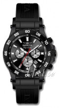 Invicta Signature II Sort/Gummi Ø46 mm Invicta Signature II Sort/Gummi Ø46 mm