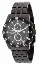 Invicta Signature II Sort/Stål Ø45 mm Invicta Signature II Sort/Stål Ø45 mm