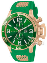 Invicta Corduba Grøn/Gul guldtonet stål Ø53 mm Invicta Corduba Grøn/Gul guldtonet stål Ø53 mm