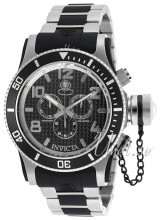 Invicta Russian Diver Sort/Stål Ø52 mm Invicta Russian Diver Sort/Stål Ø52 mm