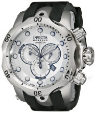Invicta Reserve Sølvfarvet/Gummi Ø52 mm Invicta Reserve Sølvfarvet/Gummi Ø52 mm