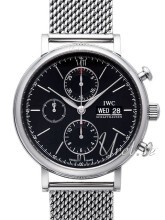 IWC Portofino Sort/Stål Ø42 mm IWC Portofino Sort/Stål Ø42 mm