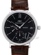 IWC Portofino Hand-Wound 8 Days Grå/Læder Ø45 mm IWC Portofino Hand-Wound 8 Days Grå/Læder Ø45 mm