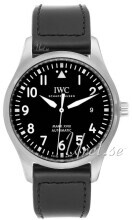 IWC Pilots Classic Sort/Læder Ø40 mm IWC Pilots Classic Sort/Læder Ø40 mm