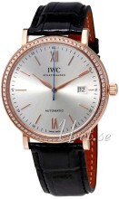 IWC Portofino Sølvfarvet/Læder Ø40 mm IWC Portofino Sølvfarvet/Læder Ø40 mm