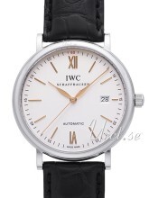 IWC Portofino Sølvfarvet/Læder Ø40 mm IWC Portofino Sølvfarvet/Læder Ø40 mm