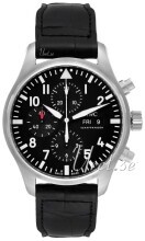 IWC Pilots Classic Sort/Læder Ø43 mm IWC Pilots Classic Sort/Læder Ø43 mm