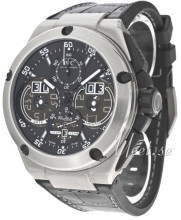 IWC Ingenieur Sort/Læder Ø46 mm IWC Ingenieur Sort/Læder Ø46 mm