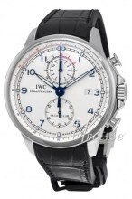 IWC Portuguese Sølvfarvet/Gummi Ø45.4 mm IWC Portuguese Sølvfarvet/Gummi Ø45.4 mm