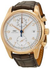 IWC Portuguese Sølvfarvet/Læder Ø42 mm IWC Portuguese Sølvfarvet/Læder Ø42 mm