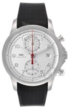 IWC Portuguese Sølvfarvet/Gummi Ø43.5 mm IWC Portuguese Sølvfarvet/Gummi Ø43.5 mm