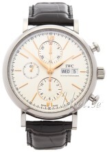 IWC Portofino Sølvfarvet/Læder Ø42 mm IWC Portofino Sølvfarvet/Læder Ø42 mm