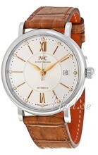 IWC Portofino Sølvfarvet/Læder Ø37 mm IWC Portofino Sølvfarvet/Læder Ø37 mm