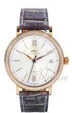 IWC Portofino Sølvfarvet/Læder Ø37 mm IWC Portofino Sølvfarvet/Læder Ø37 mm