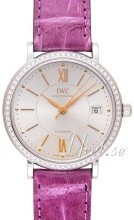 IWC Portofino Sølvfarvet/Læder Ø37 mm IWC Portofino Sølvfarvet/Læder Ø37 mm